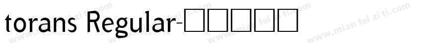 torans Regular字体转换